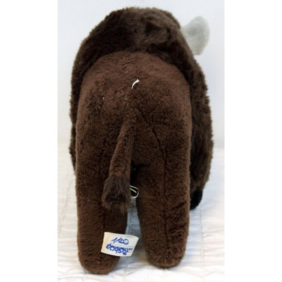 VTG Animal Fair Kleinhans Buffalo 12'' Plush Brown Standing Large Bison Stuffed - Picture 4 of 11